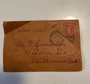 vintage leather postcards 1905 - Picture 1 of 2