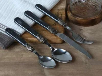 Chic Antique Besteckt Antikkohle Perlmut Shabby Vintage Nostalgie  - Bild 1 von 2