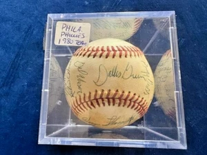 VTG 1980 PHI. PHILLIES TEAM SIGNED (20) OFFICIAL CHUB FEENEY N.L. BASEBALL - Picture 1 of 13