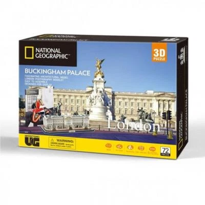 National Geographic Buckingham Palace London 3D Puzzle Jigsaw 72 Pieces Gift - Image 1 of 4