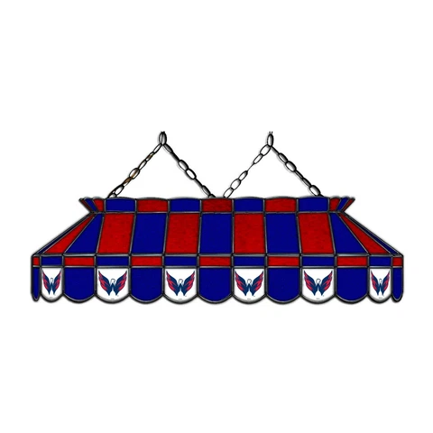 NHL Washington Capitals Stained Glass 40" Pool Table Light-NEW-MADE IN U.S.A Cover