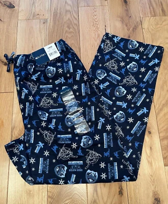 Pijama Puritan masculino parte inferior com cintura elástica grande. - Imagem 1 de 3