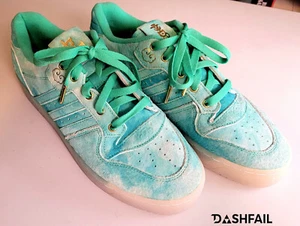 Adidas Suede Rivalry Low Mens Size 9.5 FV4523 Hi Res Green Gold Mint - No Box - Bild 1 von 9