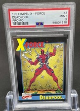 1991 Impel Marvel X-Force Promo #3 DEADPOOL PSA 9 RC Low POP Rookie 🔥