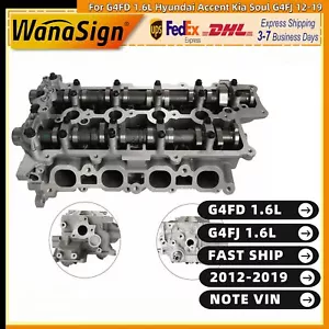 Engine Cylinder Head Assembly For G4FD 1.6L Hyundai Accent Kia Soul G4FJ 12-19 - Picture 1 of 13