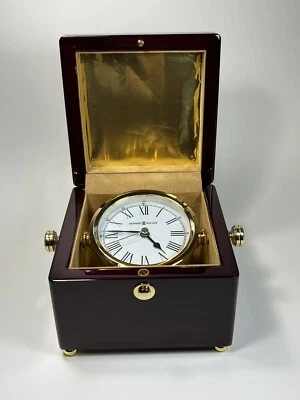 645-443 HOWARD MILLER GIMBAL- DIAL TABLE CLOCK - Image 1 of 4