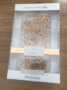 CASE MATE iPhone 6 /6S Back Case | Rose Gold Glitter | Dual-Layer Protection