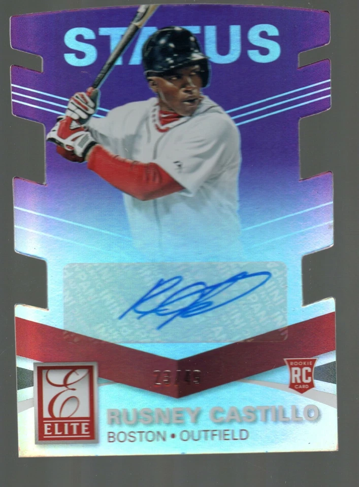 2015 Elite Signature Status Purple #2 Rusney Castillo 23/49  - Image 1 of 1