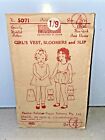 Pauline 5071 sewing pattern 1940s vintage GIRL'S Vest Bloomers Slip