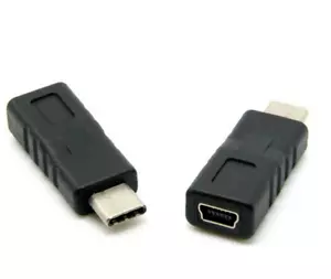 USB 3.1 Type C Male Connector to Mini USB 2.0 5Pin Female Data Adapter Connector - Picture 1 of 7