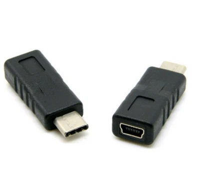 USB 3.1 Type C Male Connector to Mini USB 2.0 5Pin Female Data Adapter Connector - Image 1 of 4