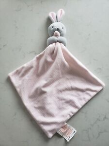 Poundland Get Comfy Pink Zig Zag Stripe Grey Bunny Comforter.
