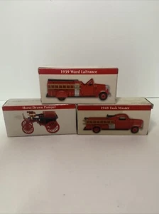 3 Reader Digest Fire Trucks Ahrens-Fox, Horse Drawn pumper, 1948 Task Master Etc - Picture 1 of 4
