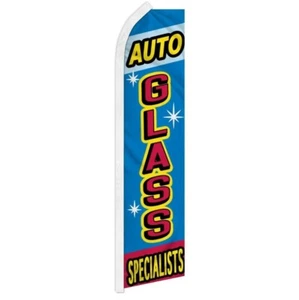 Auto Glass Specialists Swooper Advertising Auto Banner Flag for Glass Car Repair - Picture 1 of 7