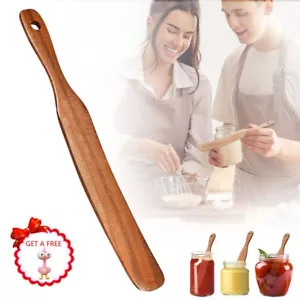 Skinny Wooden Spurtle for Sourdough Starter,Spurtle Spatula for 11 Inches - Picture 1 of 9