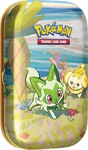 Pokemon TCG Paldea Friends Mini Tins Sprigatito Trading Card Game Booster Pack - Picture 1 of 3