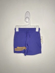 Tucker + Tate Crocodile Knit Shorts Boys Size 4 Purple Drawstring Pull On - Picture 1 of 4