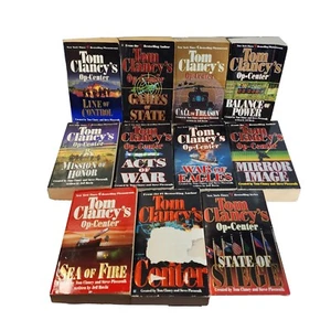 Big Lot 11 Books Tom Clancy PB Book All Op-Center Series Soft Cover Fiction  - Picture 1 of 9