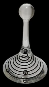 Germany Rosenthal Blown Spiral B & W Art Glass Decor Studio-linie 7.5" tall - Picture 1 of 3