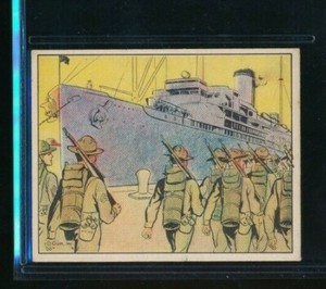 1941 Gum Inc Uncle Sam R157 Marine Turned Over For Duty #28 VGEX centered 