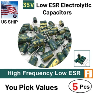 5 Pcs 35V Low ESR High Frequency Electrolytic Capacitors | You Pick | US Ship - Picture 1 of 2