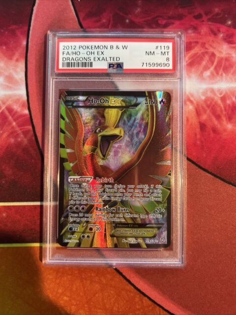 Ho-Oh EX 22/124 Full Art Ultra Rare 2012 Pokemon B&W Dragons Exalted NM/M