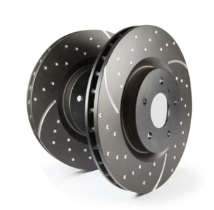 EBC GD7179 Sport Slotted & Dimpled Rear Brake Rotors for 2004-2011 Ford F-150 - Picture 1 of 9