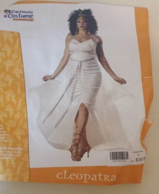 VESTIDO ADULTO CREMA/ORO CLEOPATRA DISFRAZ TALLA MEDIANA DISFRAZ CALIFORNIA Foto 1 de 4