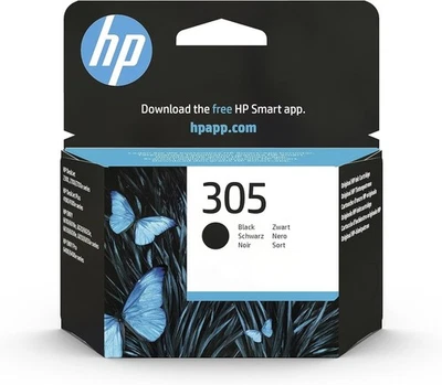 HP 305 Nero 3YM61AE Cartuccia Originale  PER DESKJET 2710,2720,2724 ENVY 6010 - Immagine 1 di 4