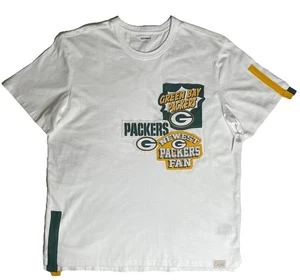 Upcycling Customized NFL Green Bay Packers NEW White Tshirt 100% Cotton Size XL - Picture 1 of 7