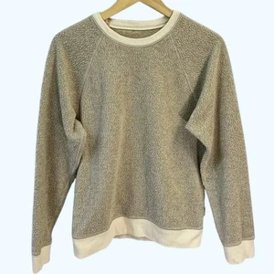 Patagonia Hombres Polar Sudadera Pullover Cuello Redondo Raglán Beige Exterior Talla SM - Imagen 1 de 5