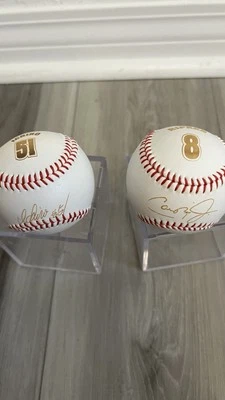 Cal Ripken Jr and Ichiro Steiner Sports Souvenir Baseballs Replica Signatures - Image 1 of 4