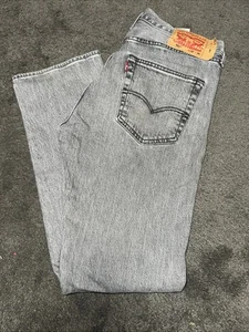 Levi’s Jeans Men’s 32X30 Gray 501 waterless  Button Fly jeans denim pants - Picture 1 of 7