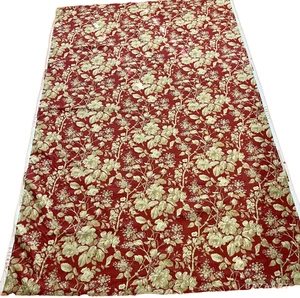 Ralph Lauren Archiv Eliza sonnengebacken Vintage Blumenmuster rot Stoff 3 Yds nicht mehr produziert - Bild 1 von 4