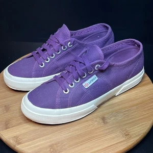 Superga Grape Purple Low Top Sneakers Womens 40 US 9 Punk Skater Preppy EUC - Picture 1 of 17