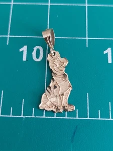 10k Gold Scooby Doo Charm Pendant 0.84g 3/4 Inch - Picture 1 of 9