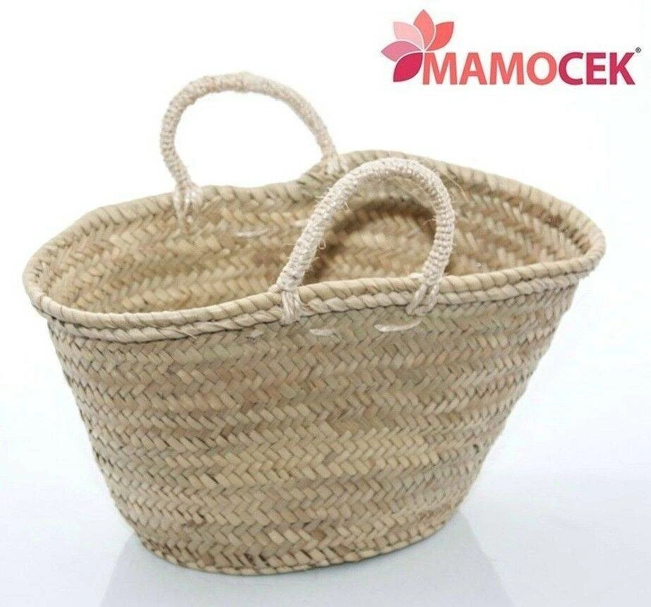 Borsa Borsina COFFA Donna paglia Cm38 H21 vimini mare Grezza da decorare M