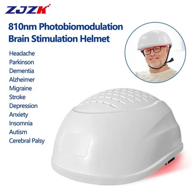 810 nm rotes Infrarotlicht PBM Hirnstimulation Helm für Autismus Schlaganfall Erholung - Bild 1 von 4