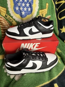 Nike Dunk Low Retro HOMBRE Blanco Negro Panda DD1391-100 Tenis Zapatos talla 12 nuevo - Imagen 1 de 7