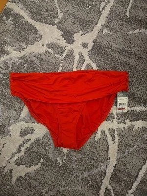 Nwt Ralph Lauren coral red bikini bottom size 14 - Image 1 of 4