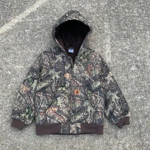 Youth Carhartt Camo Jacket Size 10/12 - Picture 1 of 3