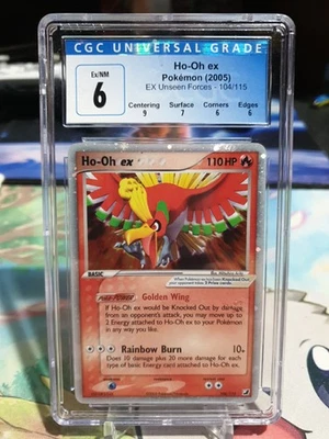 Ho-Oh ex 104/115 EX Unseen Forces Holo Rare CGC 6 Pokemon TCG - Image 1 of 2