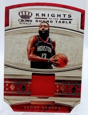 2019-20 Crown Royale Knights of the Roundtable Jersey- James Harden Rockets!