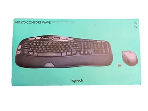 Logitech MK570 Comfort Wave kabellose Tastatur- und Maus-Kombination im Karton - Bild 1 von 9