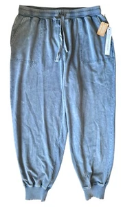 Jane & Delancey Women's Garment Dye Joggers w/Pockets Plus Size 2X Navy Blue - Picture 1 of 8