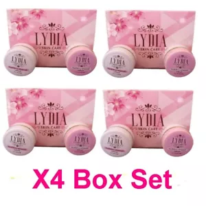 X4 LYDIA Set Crema de Noche Blanqueadora Iluminadora Piel Reducir Acné Seco Mancha Oscura - Imagen 1 de 12