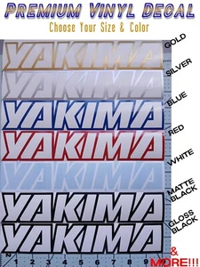 Yakima Decal Sticker 12" 15" 19" 23" Roof Rack Load Bar Bike Fairing Tower - Picture 1 of 5