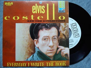 ELVIS COSTELLO – “EVERYDAY I WRITE THE BOOK” SPANISH PROMOTIONAL VINYL SINGLE - Picture 1 of 2