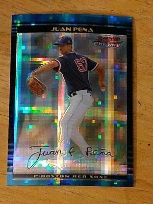 2002 Bowman Chrome X-Fractor Juan Pena #114 Serial numbered 119/250 Pack Fresh - Image 1 of 2
