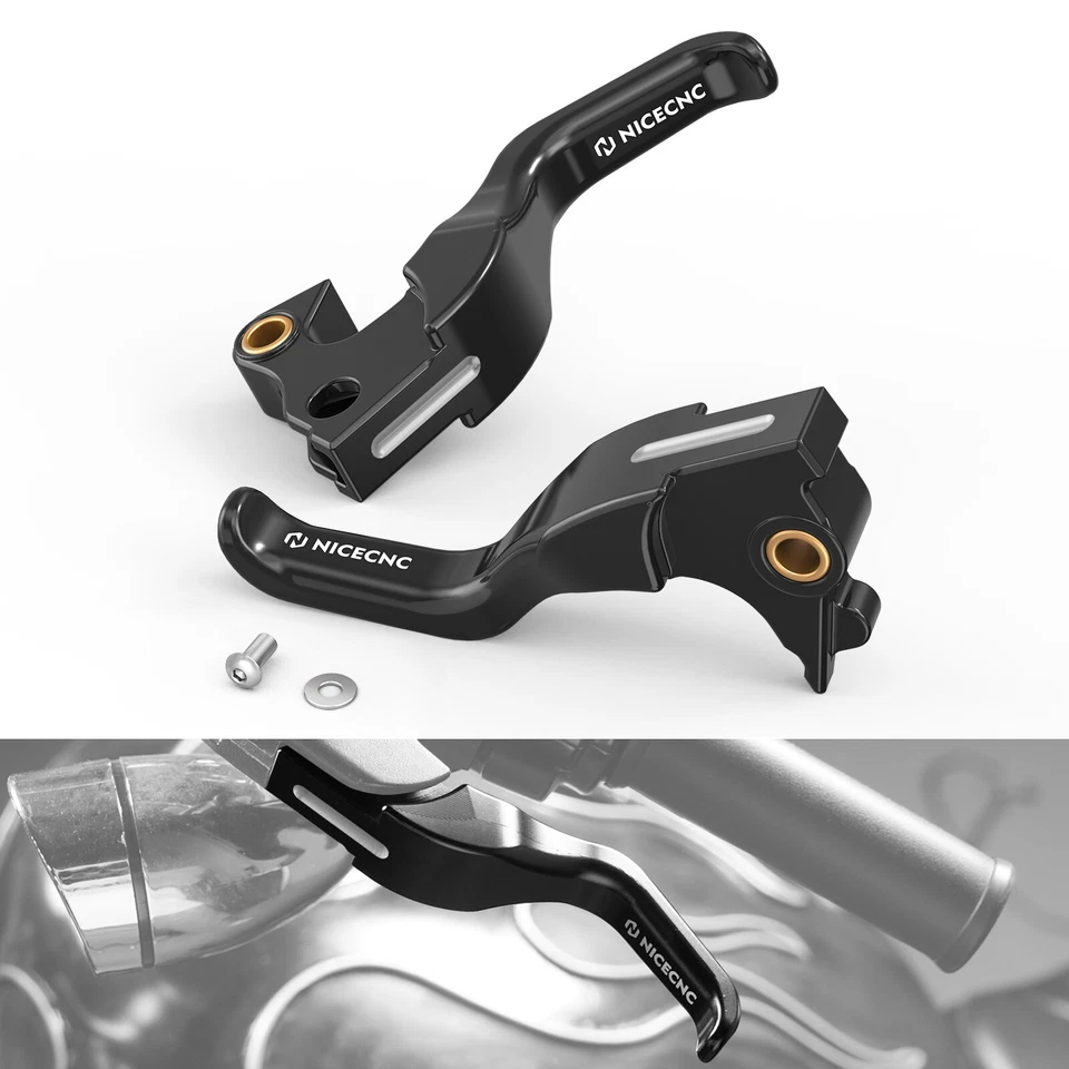 Palancas de embrague de freno CNC Shorty para Harley Forty Eight Dark Custom XL1200X 2014 Foto 1 de 4